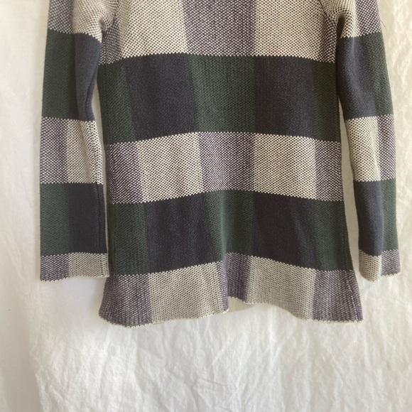 Anthropologie ModCloth simply snuggly plaid cardigan Forrest green Size Small - Picture 15 of 16